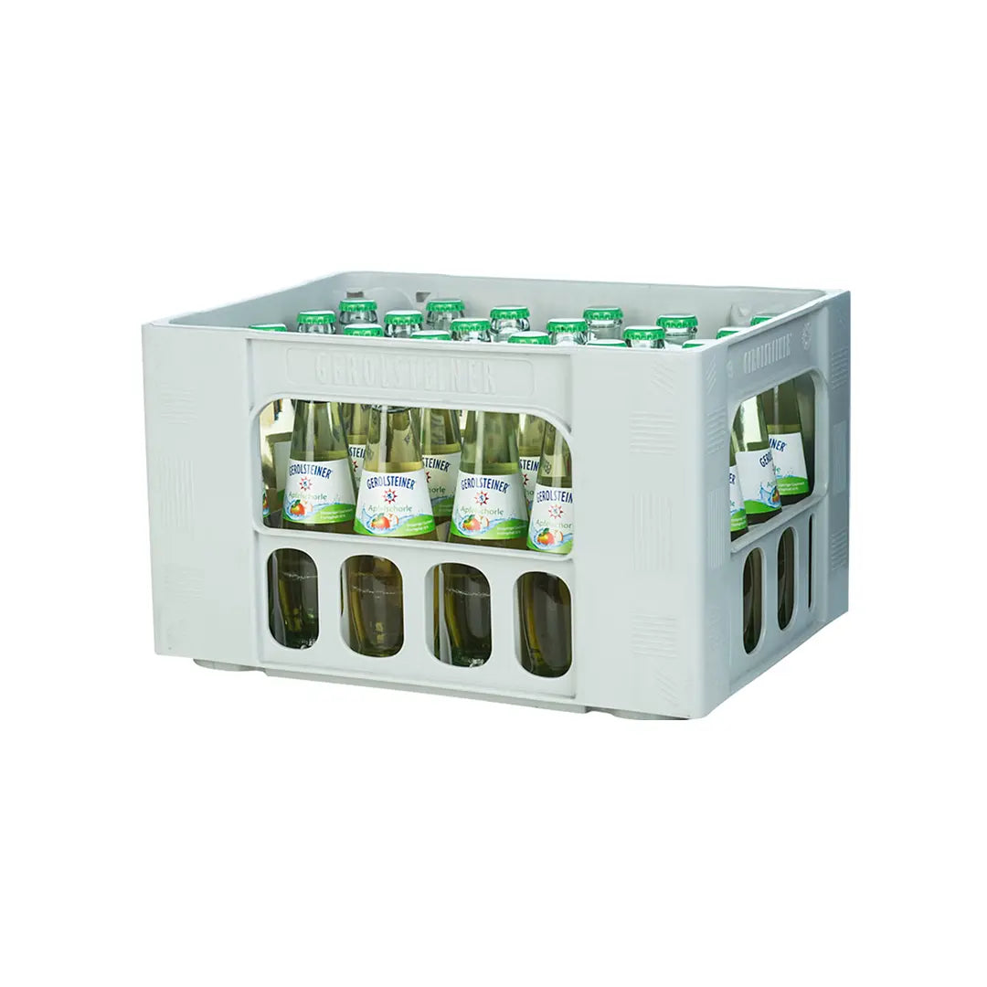 Gerolsteiner Apfelschorle 24 x 0,2 L – Erfrischender Apfelgeschmack im Glas