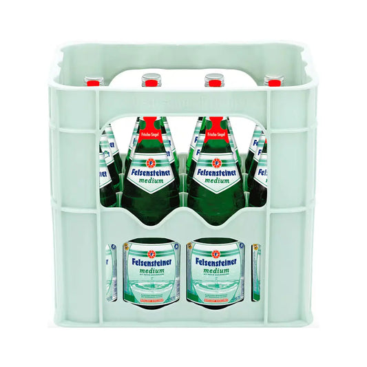 Felsensteiner Medium 12 x 0,7 L – Feinperliges Mineralwasser im Glas