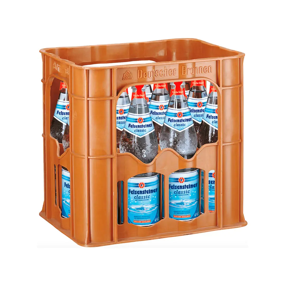 Felsensteiner Classic 12 x 0,7 L – Spritziges Mineralwasser im Glas