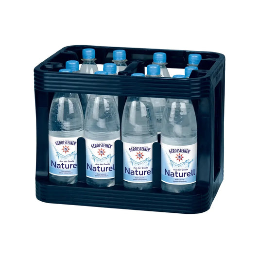 Gerolsteiner Naturell 12 x 1,0 L PET – Still, rein & natürlich erfrischend