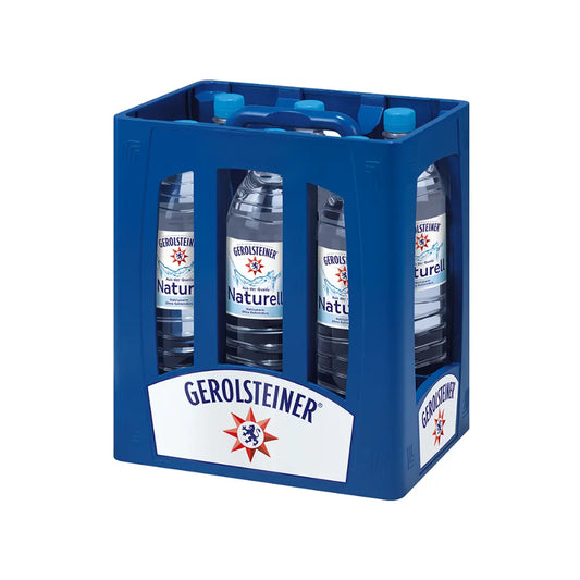 Gerolsteiner Naturell 6 x 1,5 L PET – Stilles Mineralwasser