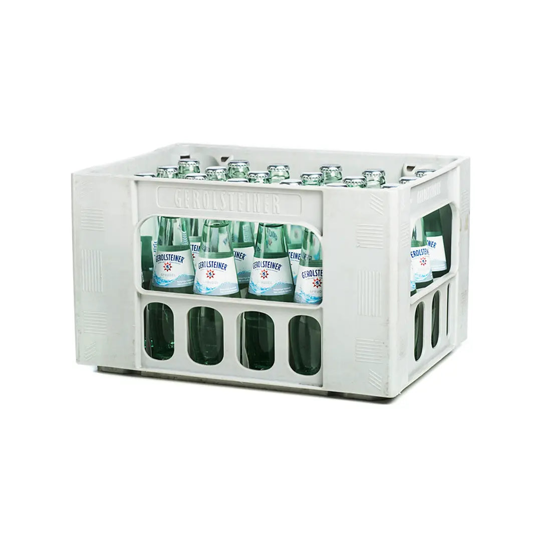 Gerolsteiner Sprudel 24 x 0,2 L – Klassisches Mineralwasser in kleinen Glasflaschen